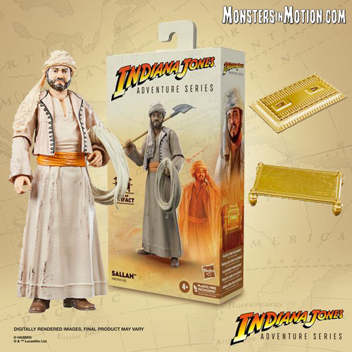 Indiana Jones Adventure Series Raiders Sallah 6-Inch Action Figure - Click Image to Close